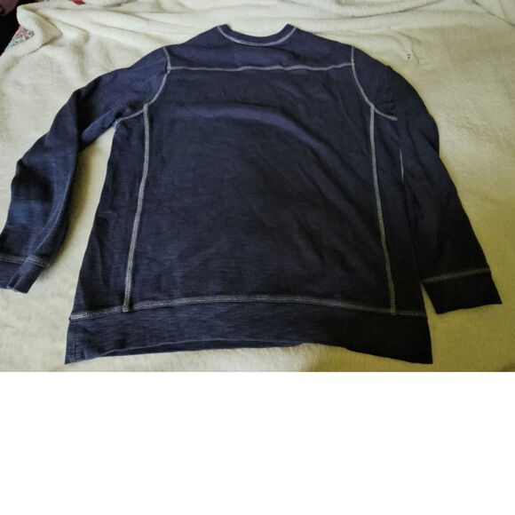 Tommy Bahama Tobago Bay Crew Big and Tall Men's size LT, Navy with Green Marlin - Picture 8 of 9